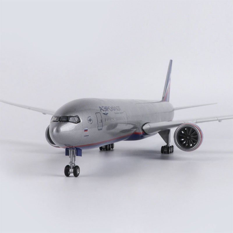Carbon Fiber 1/157 Scale 47CM Aeroflot-Russian Airlines Boeing 777 Aircraft Model Civil Aviation Passenger Simulation Gift