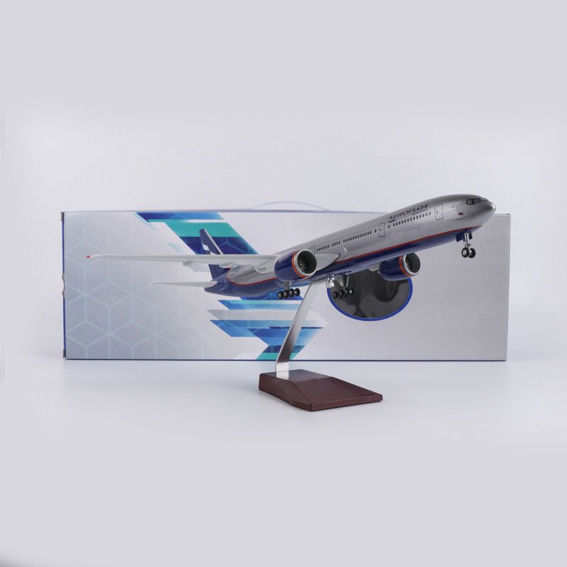 Carbon Fiber 1/157 Scale 47CM Aeroflot-Russian Airlines Boeing 777 Aircraft Model Civil Aviation Passenger Simulation Gift