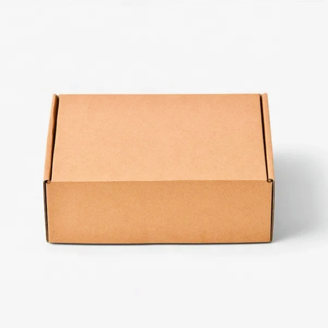 Customized corrugated kraft paper clothing gift packaging paper box foldable underwear shirt sweater brown express paper box