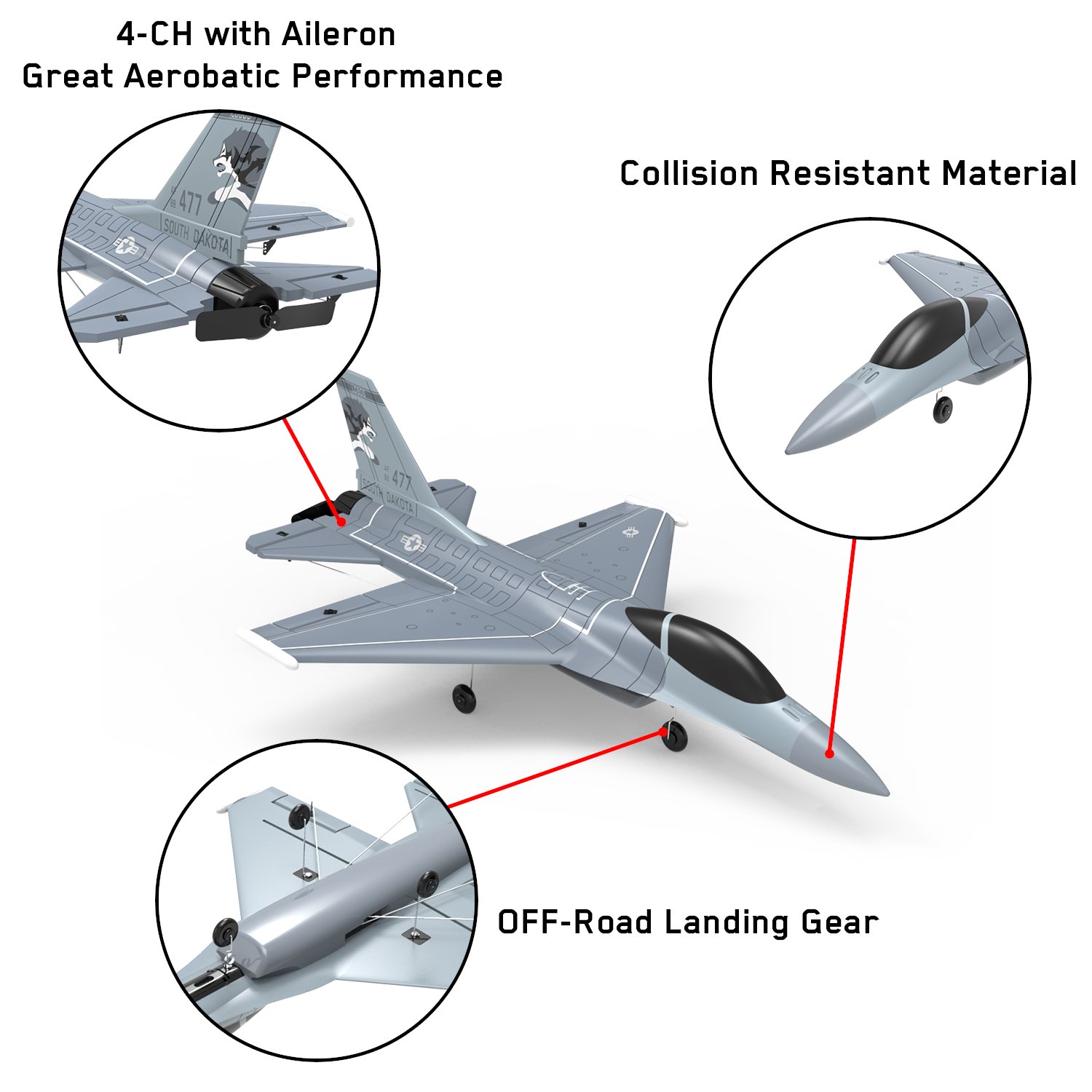 Paisible 4-CH Hot EPP Rc airplane F-16 aircraft model fighter fixed-wing glider air plane anti-fall flying rc airplane
