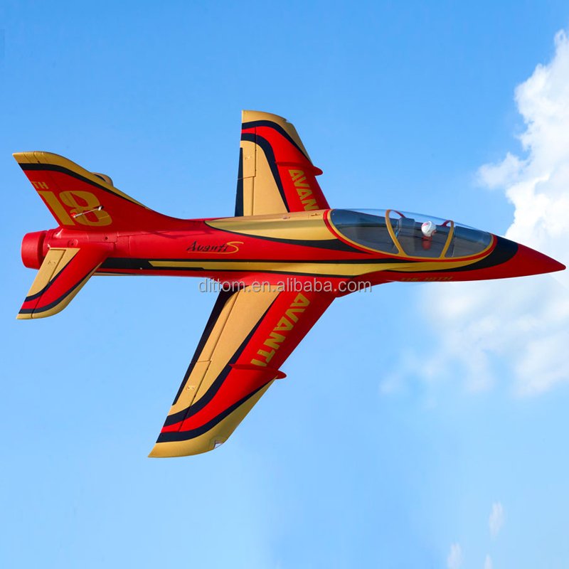 FMS150PRD Electric Glider Aircraft Model 2.4G 6CH RC Fighter Airplane PNP 90mm EDF Avanti Foam Aircraft Outdoor Toys