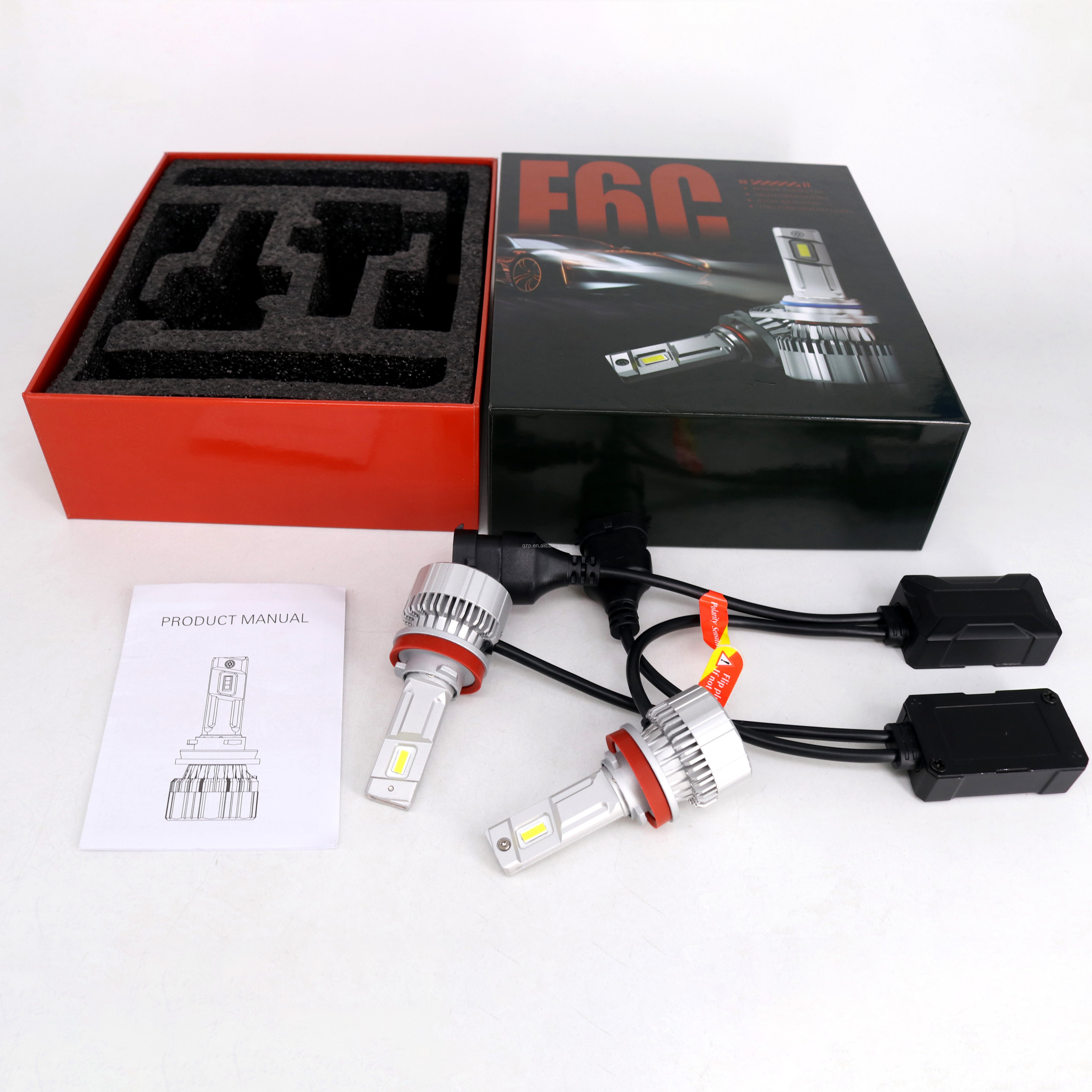 Top Quality Selling Waterproof Car Accessories 3 Chips 65W LED Headlight Bulbs F6C H1 H4 H7 H11 9005 9006 9012 6500K