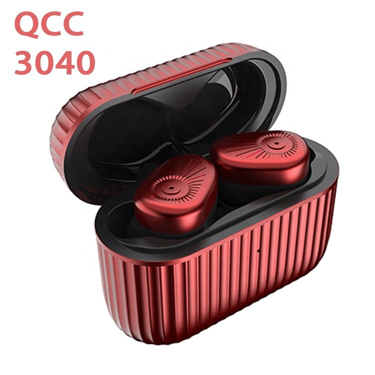 New Headset Earbud Earphone Headphones Qualcomm APTX QCC Chipset 3040 TWS Wireless Charging Noise Cancelling Accessories