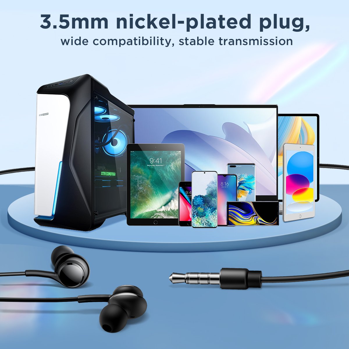 JOYROOM in Ear Earphones Wired Earphones 3.5 mm with Mic