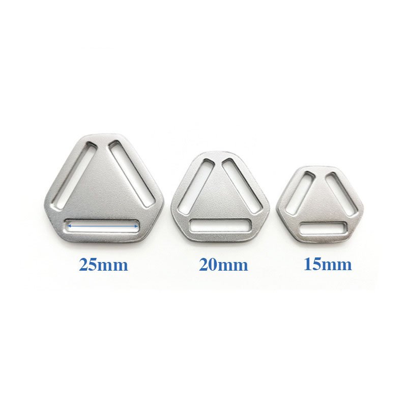 Custom Aviation Aluminum Glide Belt Buckle Alloy Triangle Slider Buckle for Backpack Adjuster Shoulder Strap Buckles