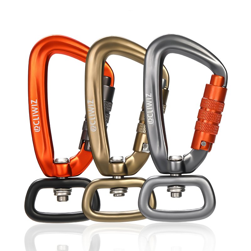JRSGS Factory Wholesale Pet Accessories Pet Hooks 4KN High Quality Swivel Carabiner Hook 7075 Aluminum Customized Lightweight