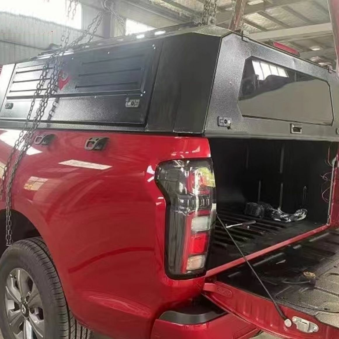 Retractable Folding Aviation Steel Truck Bed Topper Hard Camper Shell Pickup Hardtop Canopy for F150 Toyota for Tacoma Chevrolet