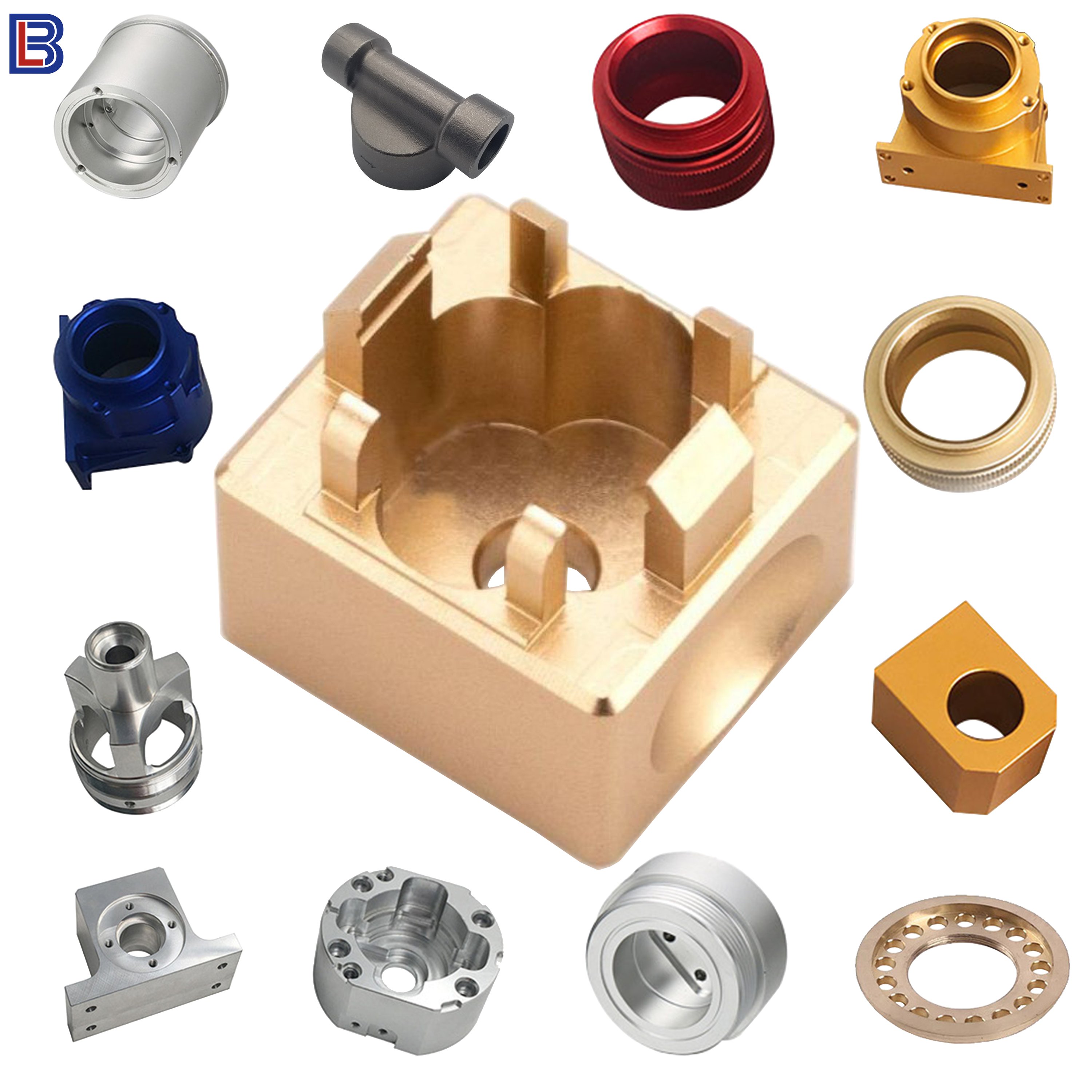 Customized Aluminum Auto Cnc Machining Parts Casting Metal Motor Spare Parts for Auto Car