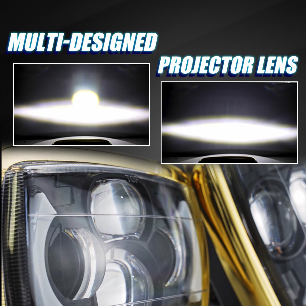 MOTOLED Motorcycle Headlight Assembly Skull Retro for Honda CD70 Universal Light