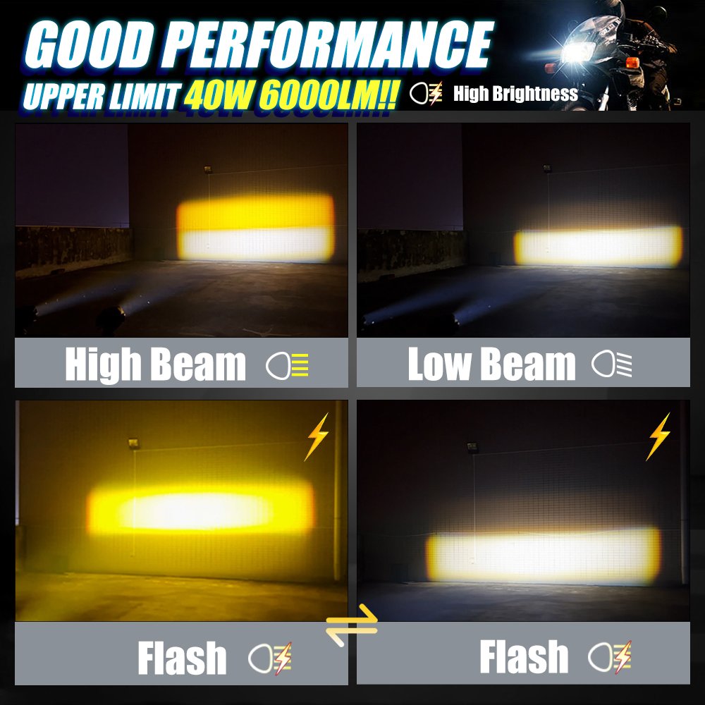 MOTOLED Mini Driving Lights Fog Auxiliary Spotlight Headlight IP67 20W 25W 30W 60W 80W 120W 140W Ac Dc 12 80v with Switch Kit