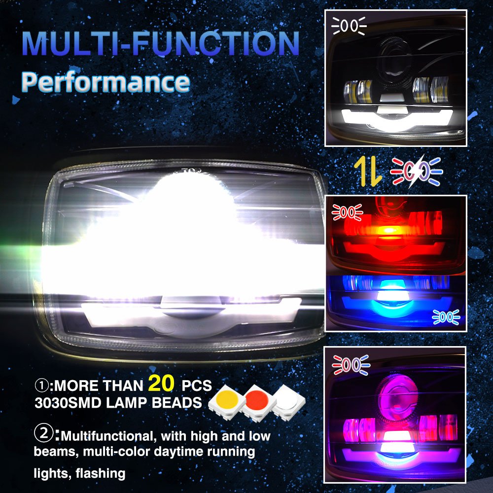 MOTOLED CD70 70cc Motorcycle Headlight Assembly 45W 4800LM DC12V Projector Lens High Low Beam DRL Flash