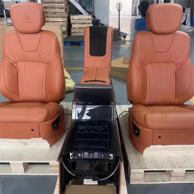 High Quality Luxury VIP Leather Seats for Cadillac Escalade Premium Luxury Van Accessories with Built-in Refrigerator