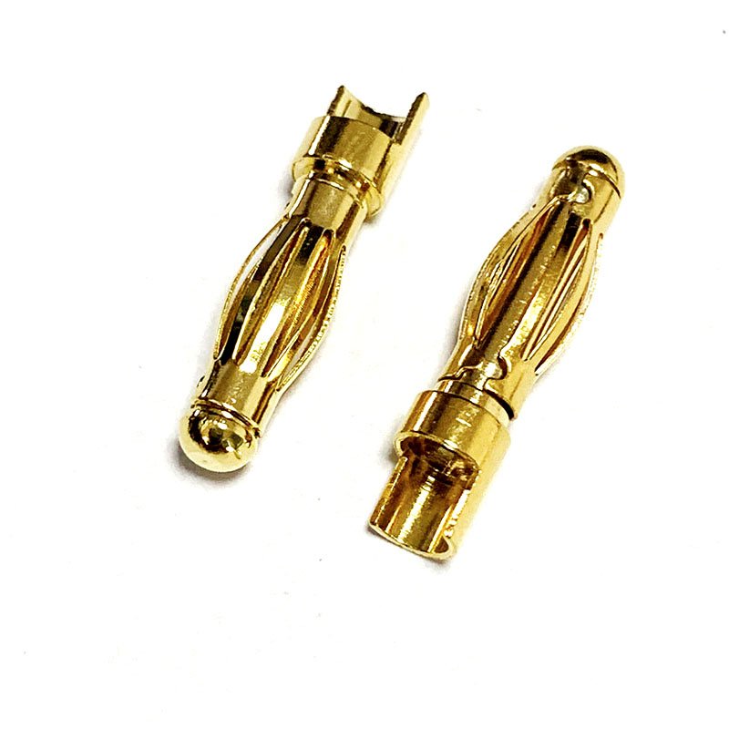 High Quality Manufacturing Brass Metal Gold Plated Mini Banana Plug in Wire Connectors for Home Theater