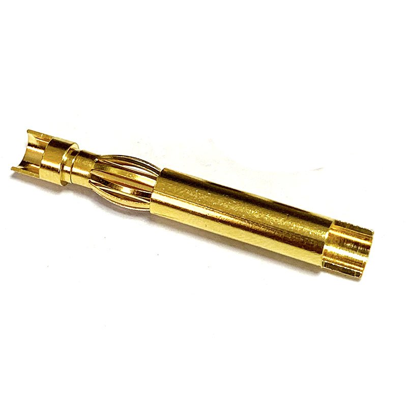 High Quality Manufacturing Brass Metal Gold Plated Mini Banana Plug in Wire Connectors for Home Theater
