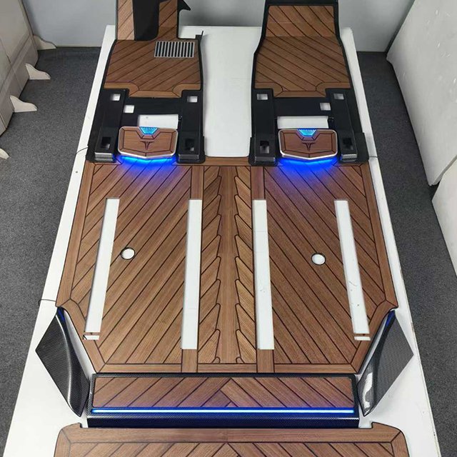 Applicable to AITO M9 Aviation Aluminum Floor,Wood grain marble pattern flooring Floor kit, Trunk Mats, Interior Accessories