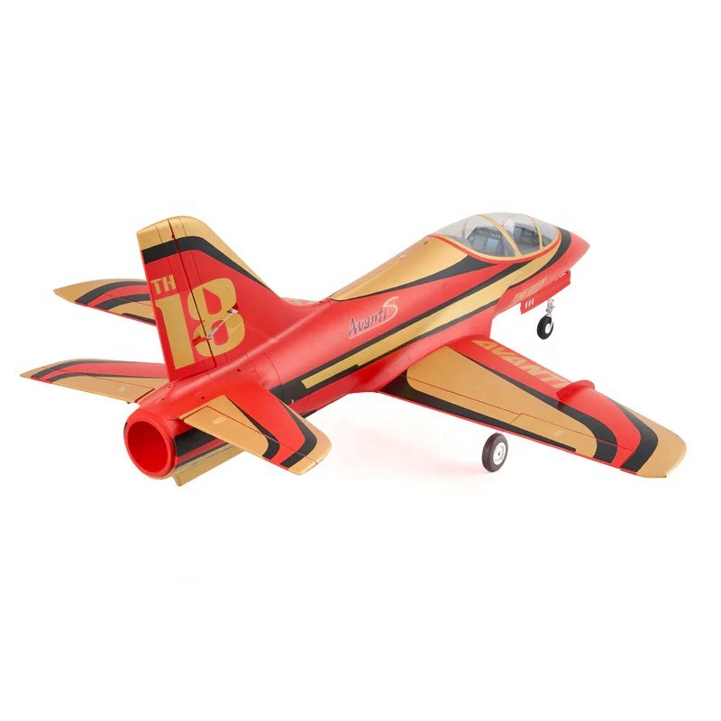 FMS EDF RC Sport Jet 90mm Avanti PNP 18th Anniversary RC Fighter Jets CNC Radio Control Plane High speed Aerobatic Performance