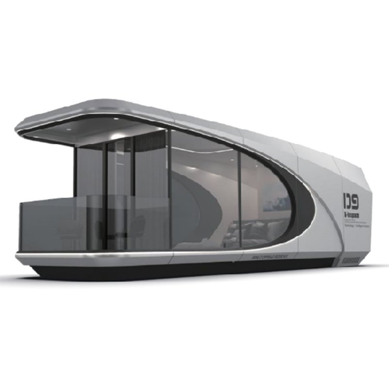 Modern 40ft Outdoor Living Capsule Container House Tiny Steel Structure with Sandwich Panel Material for Villa Courtyard