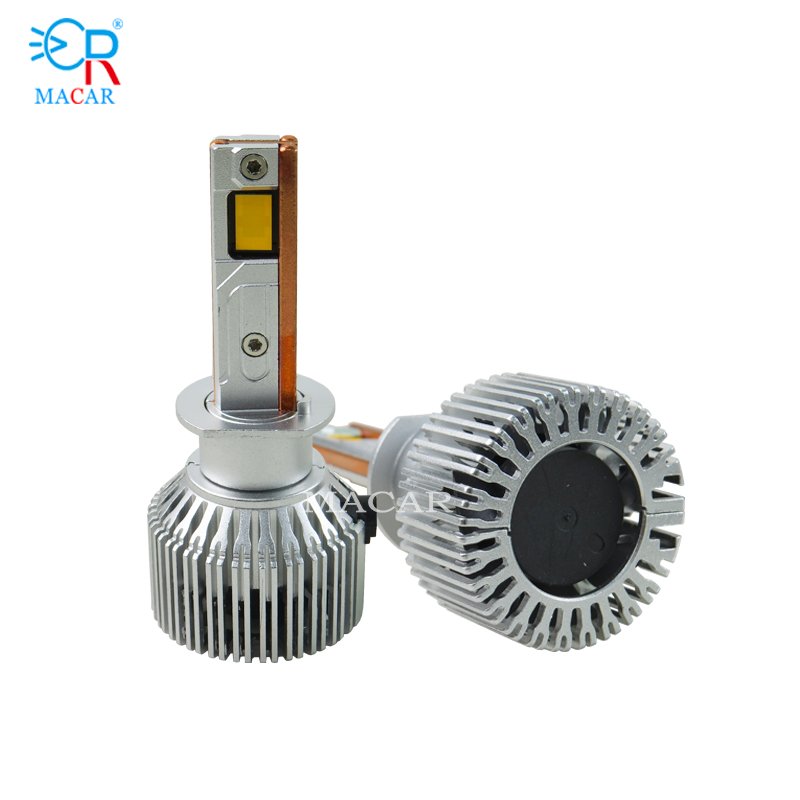 MACAR M70 High Power 150W LED Headlight with Three Copper Tubes H7 H1 H4 H11 9005 9006 9012 Halogen Light LED Bulb Car Light