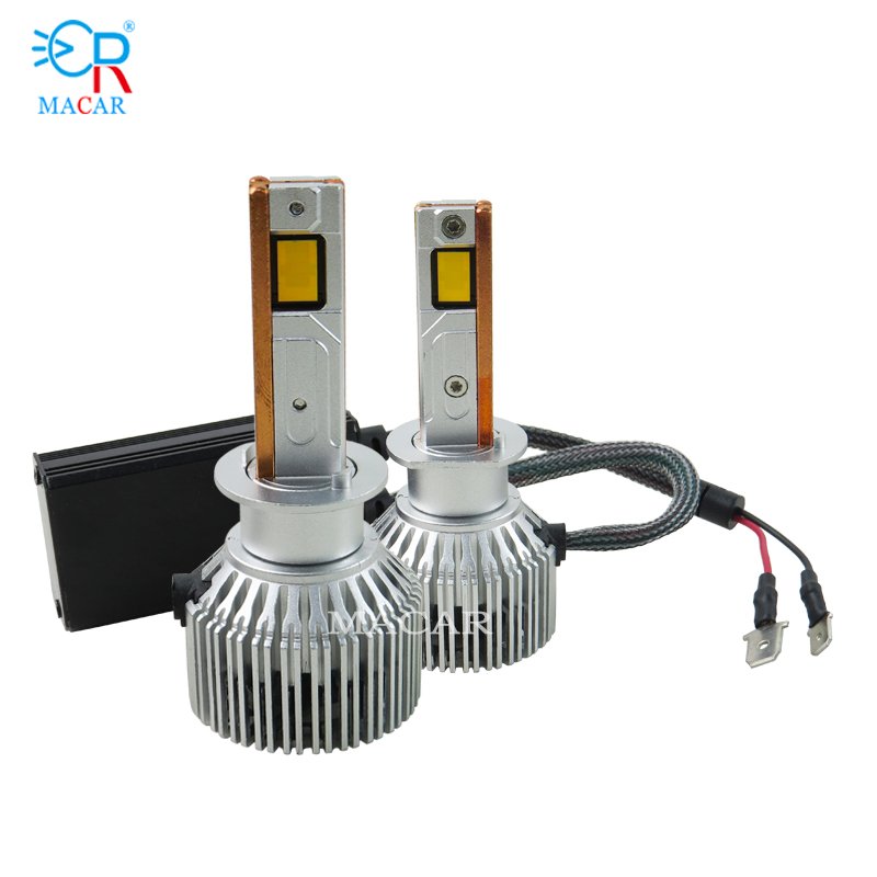 MACAR M70 High Power 150W LED Headlight with Three Copper Tubes H7 H1 H4 H11 9005 9006 9012 Halogen Light LED Bulb Car Light