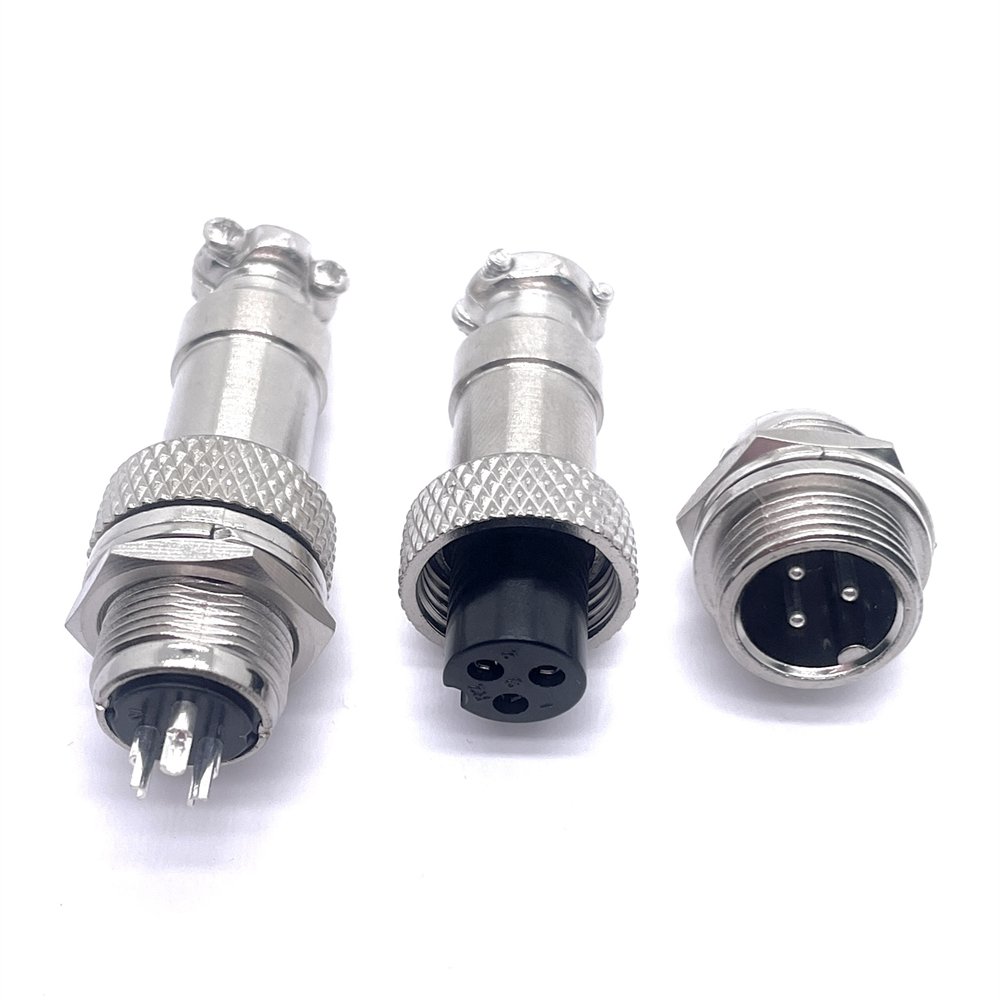 Soulin Gx12 Aviation Plug Male Female Wire Panel Metal Connector 3pin Connector Circular Socket Plug for Intelligent Systems