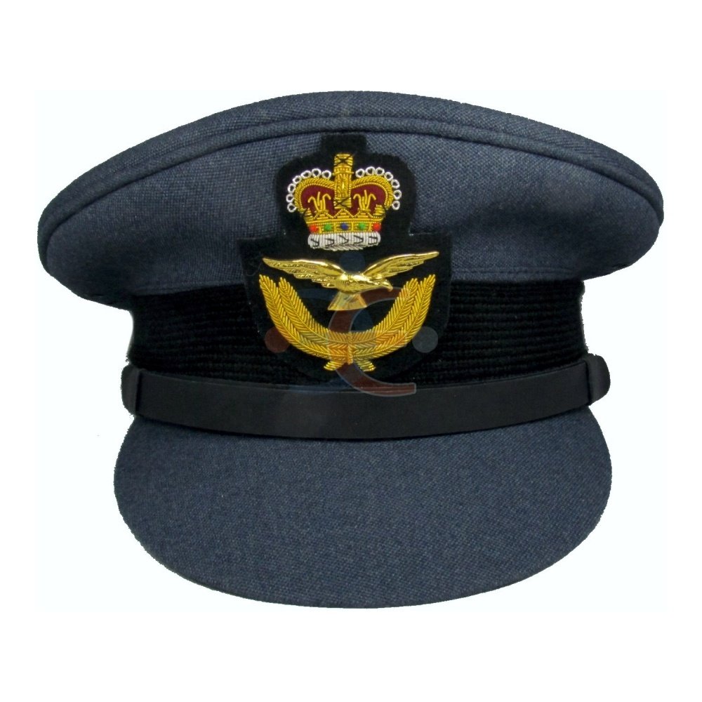 Hand Embroidery Cap Badge Patch with Double Bullion Embroidered Visor Peak Caps in Custom Colors Sizes Custom Beret Cap Badges