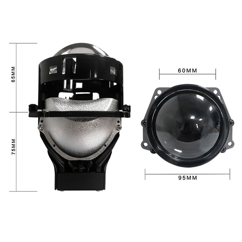 2023 New P11 LED Dual Beam Projector Headlight Super Bright 55W Low Beam 65W High Beam Fan Cooling Lossy Installation No Glare