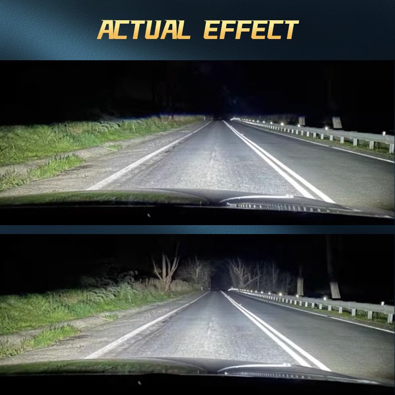 2023 New P11 LED Dual Beam Projector Headlight Super Bright 55W Low Beam 65W High Beam Fan Cooling Lossy Installation No Glare
