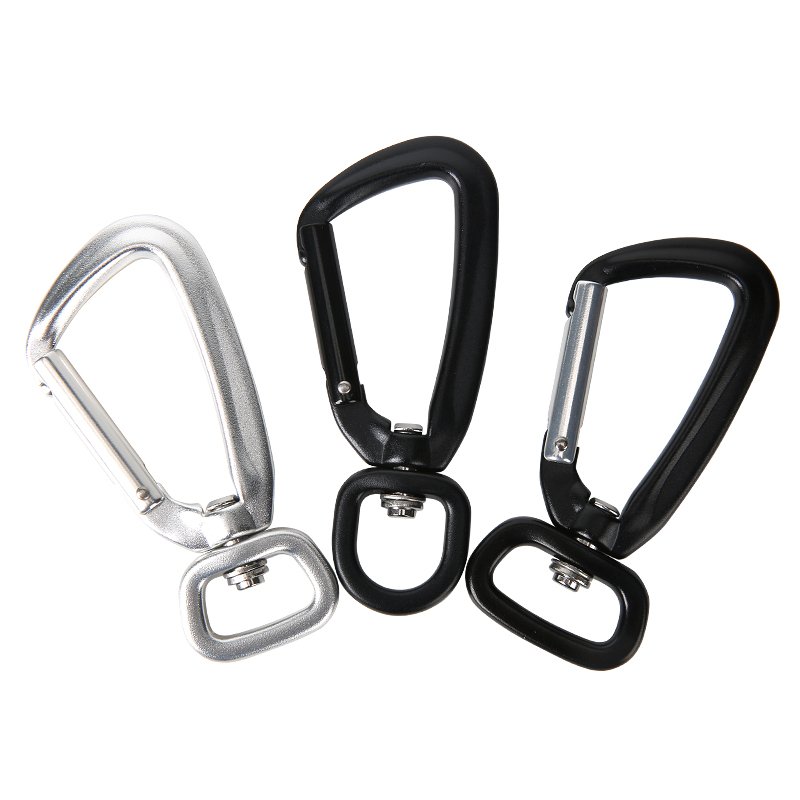 4kN Carabiner for Dog Leash Classic Aviation Aluminum Sports Carabiner With Snap Hook For Climbing Use Heavy Duty Carabiner