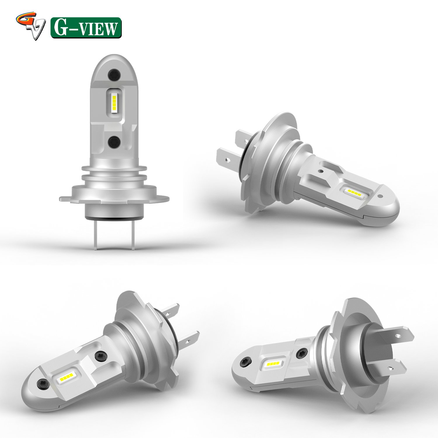 Gview GFO Series H7 LED Bulbs IP68 Waterproof Rate 6063 Aviation Aluminum Car Accessories for Car LED Headlight