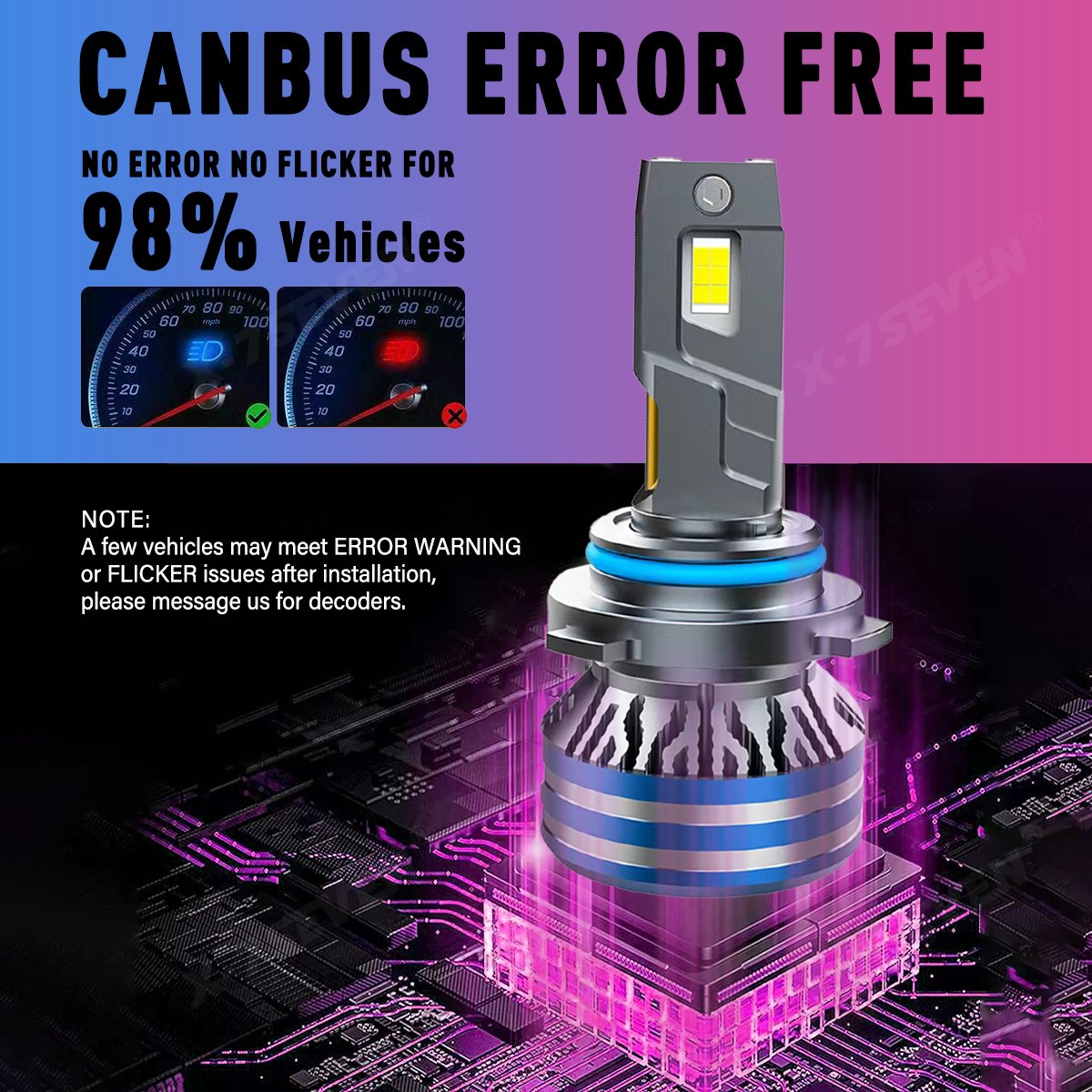 X-7SEVEN Luz Led H4 Para Auto 150W 28000LM Luces Vehicles Led Light HB3 Faros Focos Led H4 Led Automotive Carro H7 H11 Bombillos