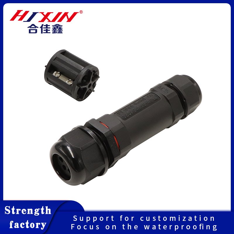 Outdoor Waterproof 3P Needle Power Cord Connector with IP68 Aviation Direct Pin Spot Outdoor Terminal for Outdoor Accessories