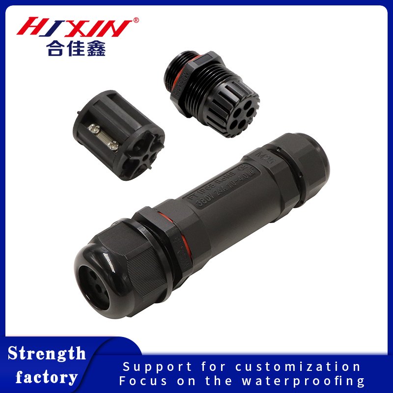 Outdoor Waterproof 3P Needle Power Cord Connector with IP68 Aviation Direct Pin Spot Outdoor Terminal for Outdoor Accessories