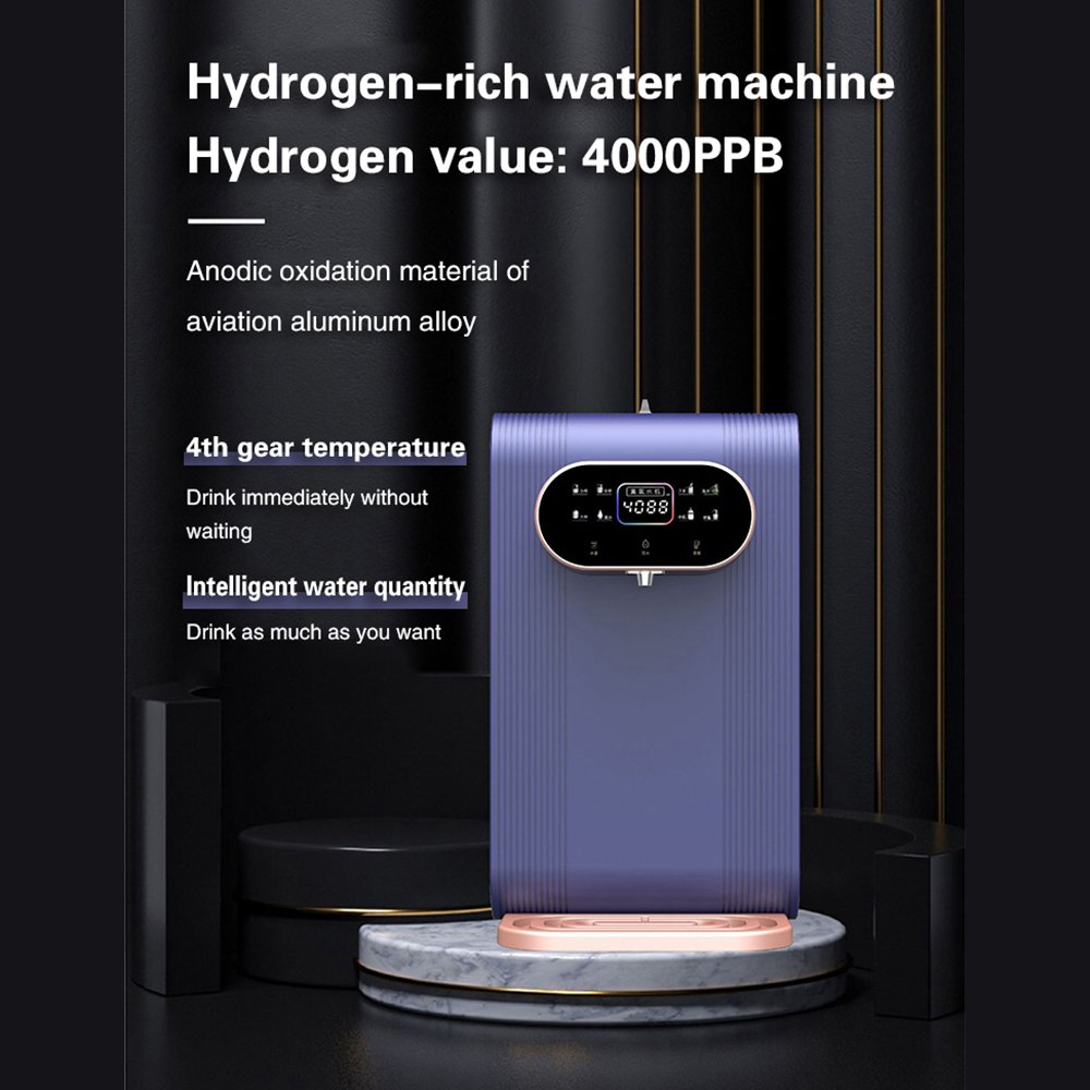 Alkaline Water Ionizer 300ml/Min DesktopRO Reverse Osmosis Water Purifier 4000ppb with SPE and PEM Technology
