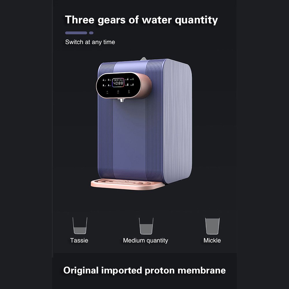 Alkaline Water Ionizer 300ml/Min DesktopRO Reverse Osmosis Water Purifier 4000ppb with SPE and PEM Technology