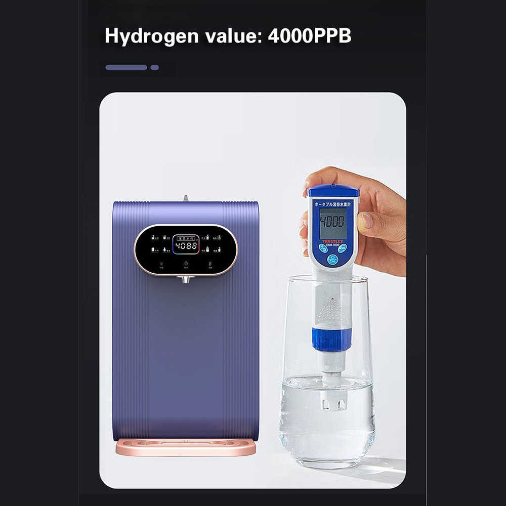 Alkaline Water Ionizer 300ml/Min DesktopRO Reverse Osmosis Water Purifier 4000ppb with SPE and PEM Technology
