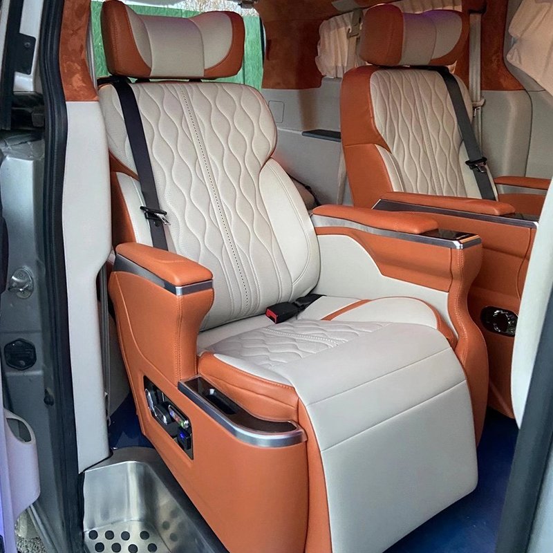 Business Class Van Luxury Vip Car Seats Interior Captain Adjustable Car Quality Toyota Hiace Seats Aircraft Seats for Sale