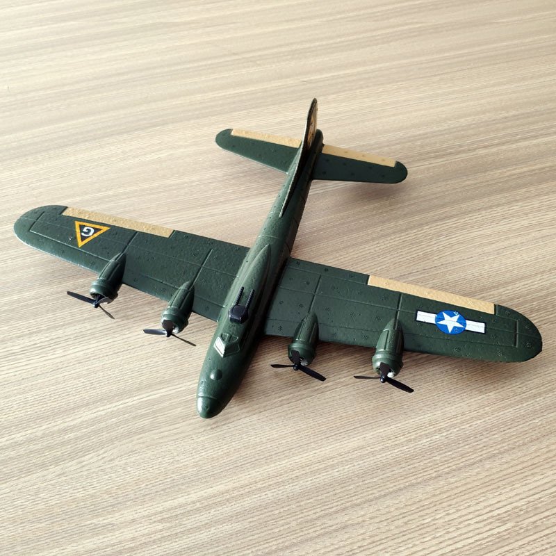 2022 RC Remote Control EPP Aircraft Model Kid Gift Anti-Fall Unbreakable Army Airplane 400mm Wingspan 200m Easy to Fly RC Toy