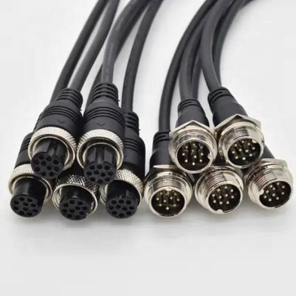 B Series 1B,TGG Straight Plug 6Pin, Single-pin 7A Current 360° Shielding Against Electromagnetic Interference Aviation Connector