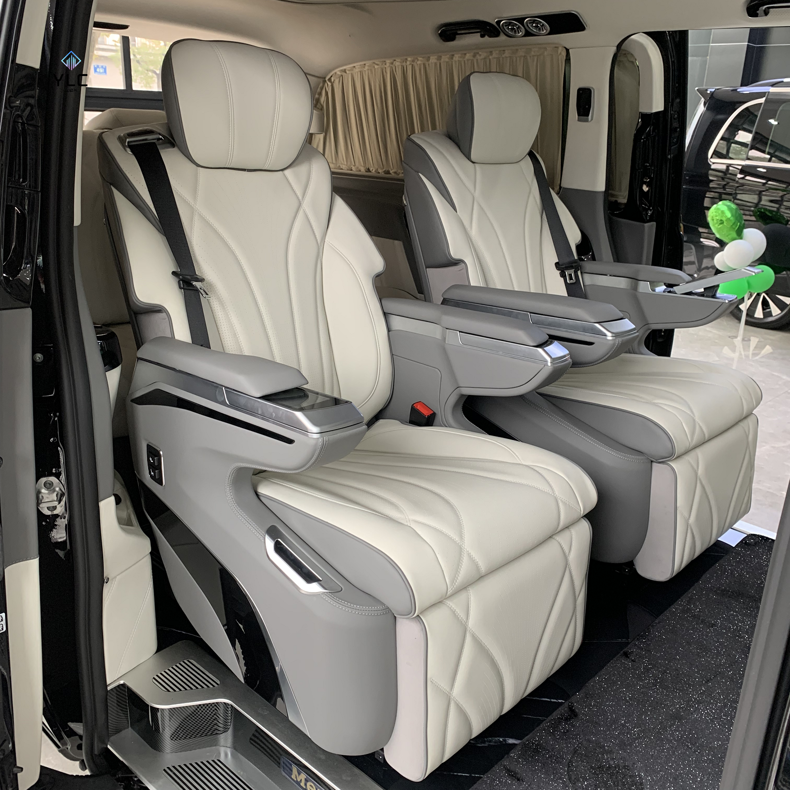 YLC Luxurious and Comfortable Business Car Seats Van Interior Accessories Multifunctional Seats Alphard Single Captain Car Seat