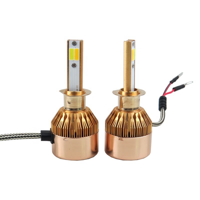 Wholesale Dual Color 3000K 6000K H7 H4 LED Car Bulb Led Headlight