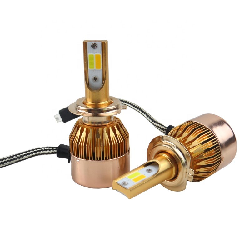 Wholesale Dual Color 3000K 6000K H7 H4 LED Car Bulb Led Headlight