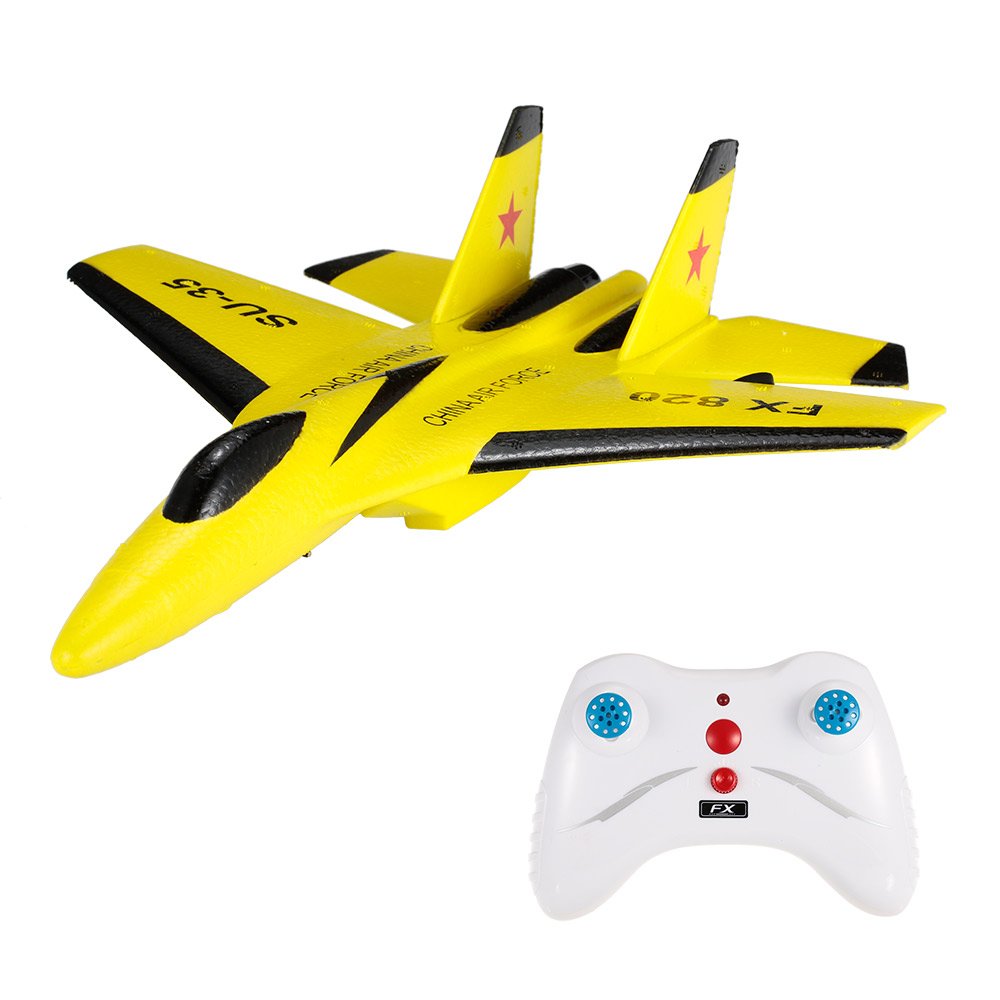 Hot 2023 Hoshi FX-820 Airplane Remote Control RC Airplane EPP Micro Indoor Aircraft SU-35 2.4G Model Toys Hot Gifts
