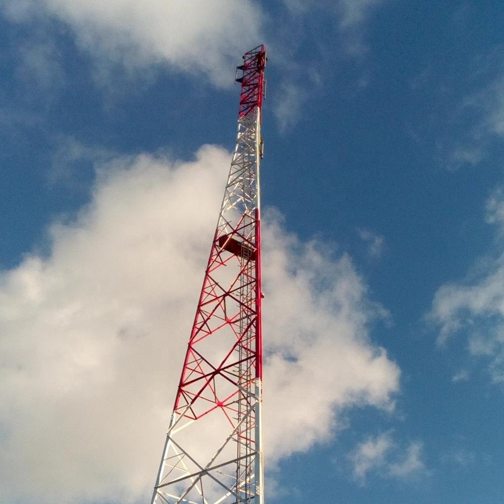 Hot Dip Galvanized Telecom Telecommunication Steel Lattice Tower with Bracket,fall Arrest,aviation Light Etc Accessories