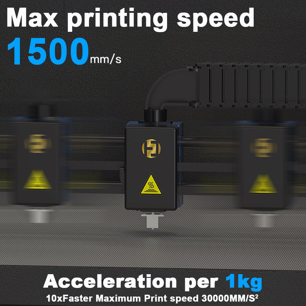 HJV5 Large Print Size PEEK 3D Printer High Precision 1500mm/s High Speed Active Water Cooling 450℃ Large Size 1000*1000*1000mm