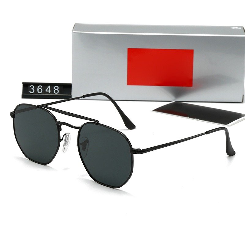 2025 New Retro Reflective Sunglasses Men Sun Glasses Stainless Steel Unisex Fishing Driving Eyewear luxury ray 3648 Sunglasses