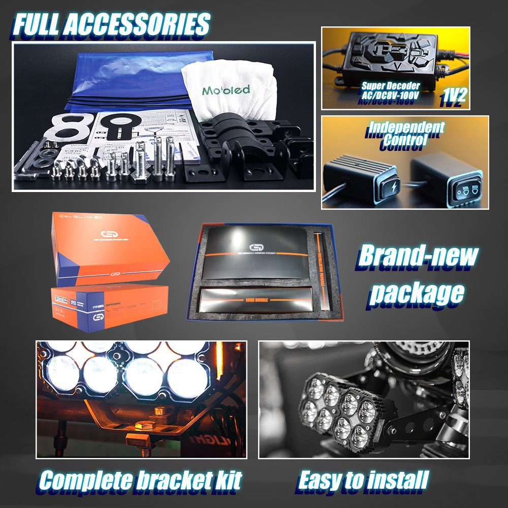 MOTOLED Exploradoras Para Moto Led Auxiliary Fog Light for Exciter 150 Led Accessories