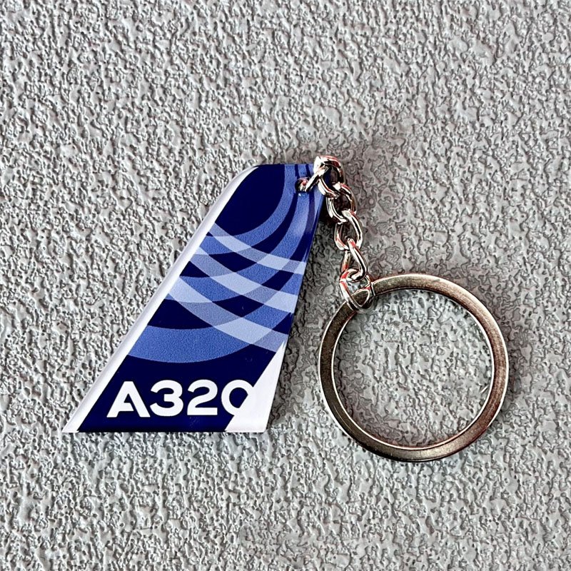 Creative Airline Boeing Flyer Aviation Gifts Aircraft Vertical Tail Keychain Custom Acrylic Airplane Tail Wing Keychain