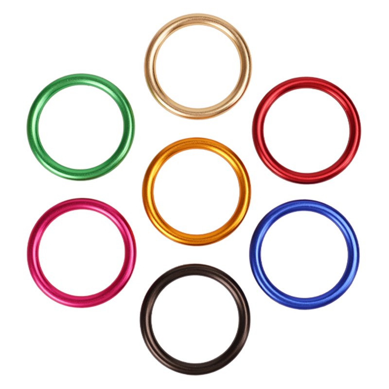 Customized Hardware Accessories Heavy Duty Square Ring Aviation Aluminium O- Ring Buckles for Pet Collar Harness