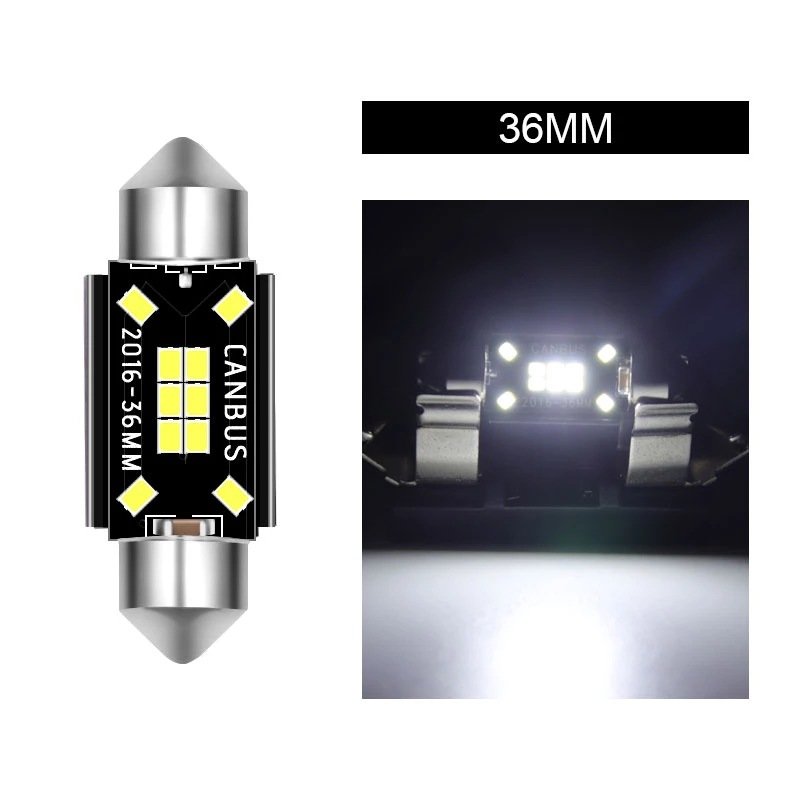 A80 New Decoding Car Led Double-pointed Light Roof Light Canbus 2016 8 /10SMD License Plate Light for Universal Car