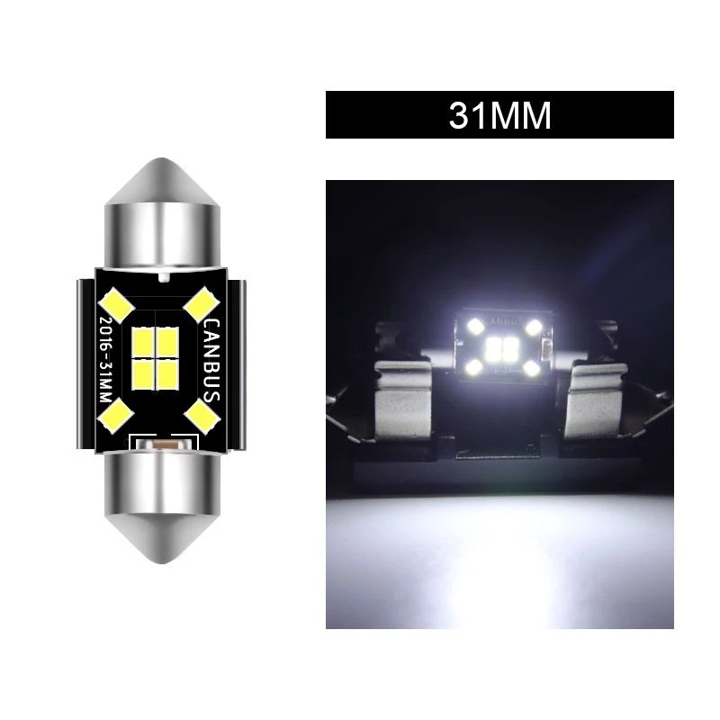 A80 New Decoding Car Led Double-pointed Light Roof Light Canbus 2016 8 /10SMD License Plate Light for Universal Car